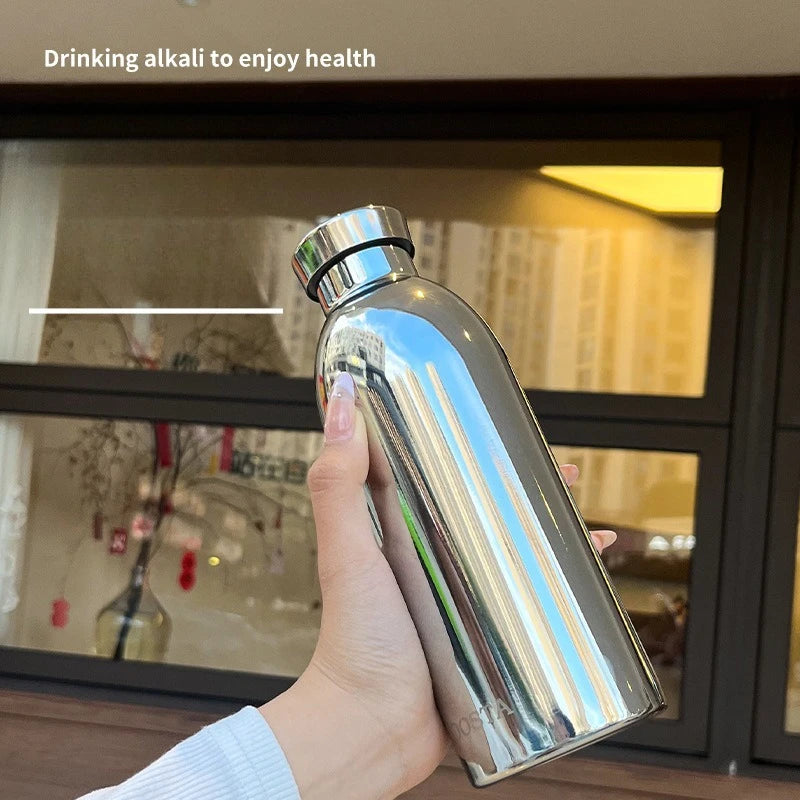Mirror-finish Lidded Straight-body Insulated Cup Qme