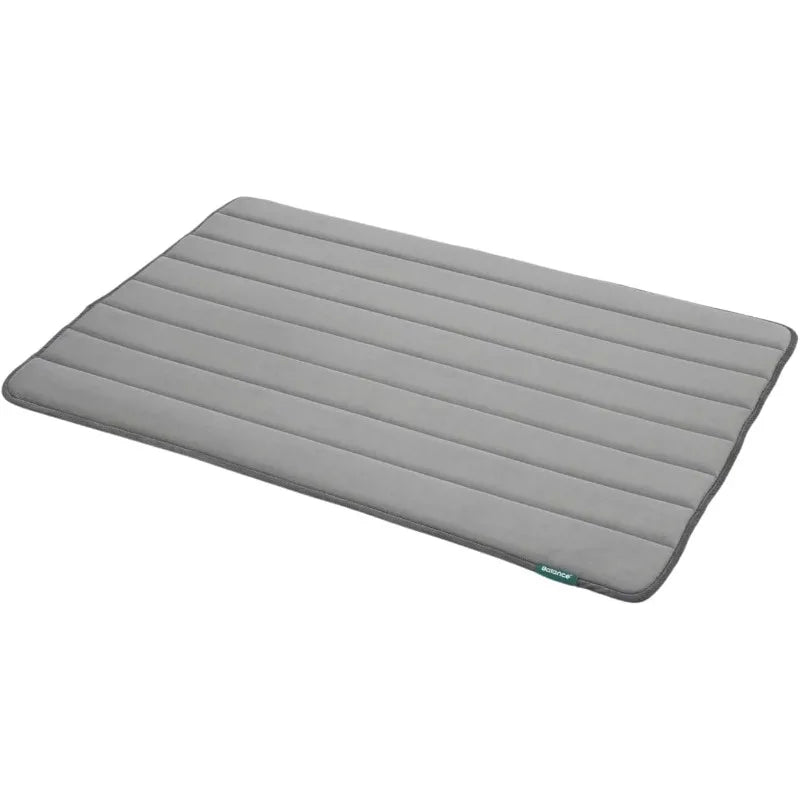 Dog cage pad, dog house pad, washable waterproof pet bed flat dog cage pad, suitable for small and medium-sized dogs Qme GRAY L