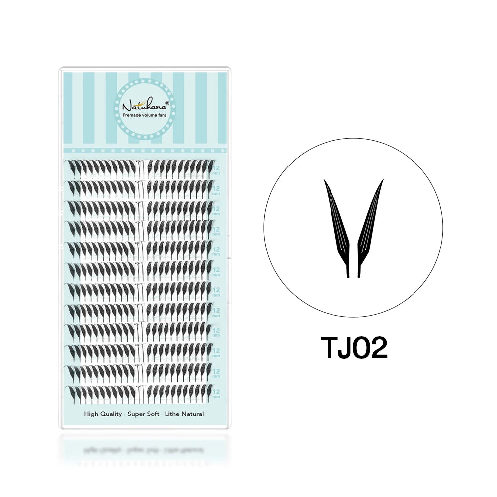 NATUHANA Comic Spire Eyelash C D Curl Anime Effect Lashes Soft Manga Qme TJ02 C 0.07mm|9mm