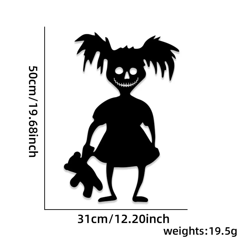 Halloween Decoration Skeleton Hand Pumpkin Door Sticker Ghost Festival Party Decor Scar Mouth Wall Sticker Happy Halloween Qme B