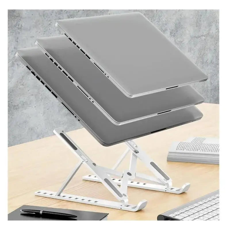 Portable Laptop Stand Foldable Support Base Notebook Stand For Computer Laptop Holder Cooling Pad Riser Macbook Stand Laptop Qme
