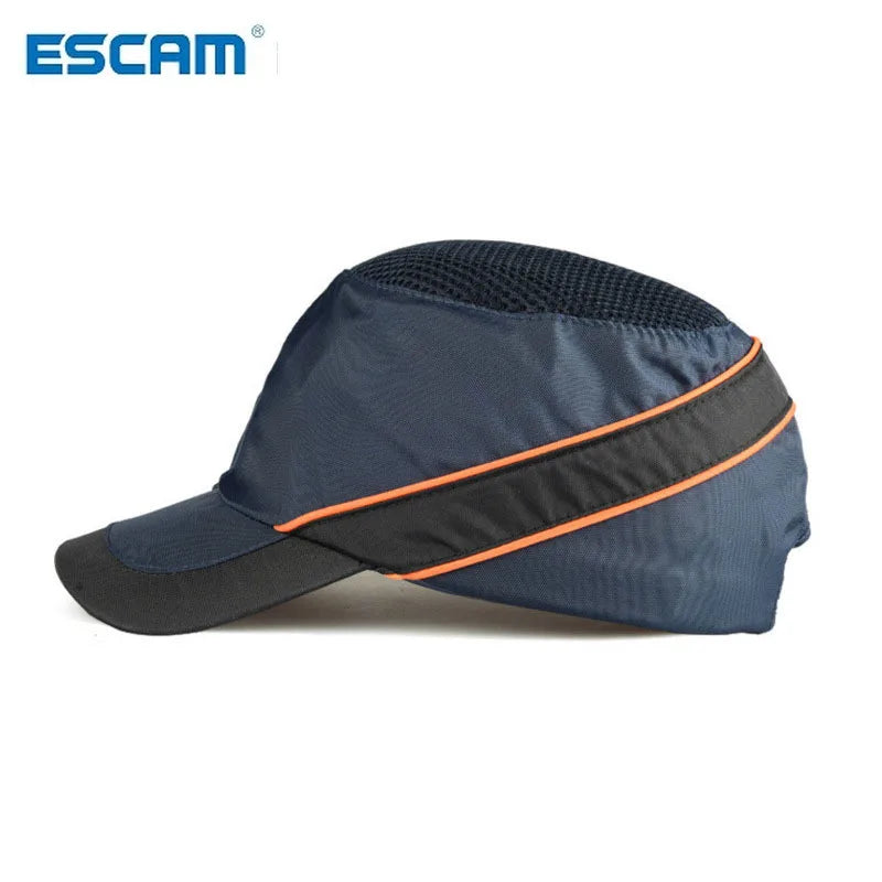 Bump Cap Work Safety Helmet Summer Breathable Security Anti-impact Lightweight Helmets Fashion Casual Sunscreen Protective Hat Qme gray