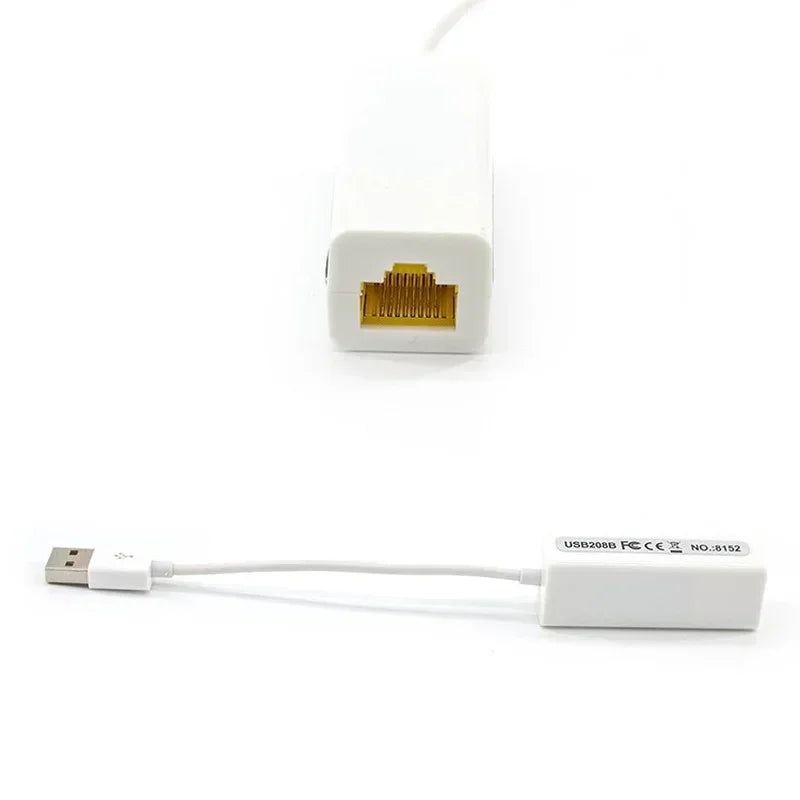 Network Card Lan Adapter for Tablet / PC / Laptop, 10/100Mbps USB 2.0 To RJ45 Qme