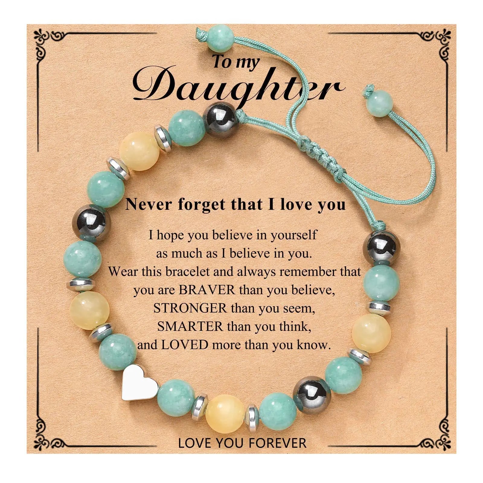 New Arrival Gifts for Birthday/ Love-Natural Stone Beaded Bracelet Handwoven Braided Adjustable Bangle Unisex Fashion Jewelry Qme Daughter
