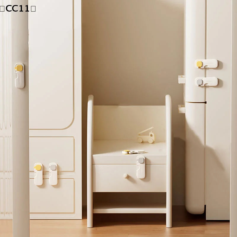 Baby Anti-pinch Hand Cabinet Door Buckle Home Refrigerator Lock Qme
