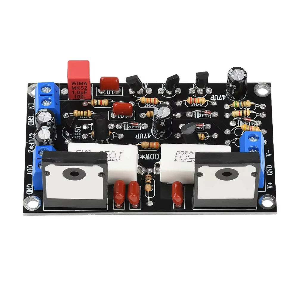 2SC5200+2SA1943 Tube 100W DC 35V Mono Channel HIFI Audio Amplifier Board Qme