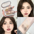 LEE INTO 6-color Eyeshadow Palette Matte Glitter Long-lasting Good Qme GL6877-1