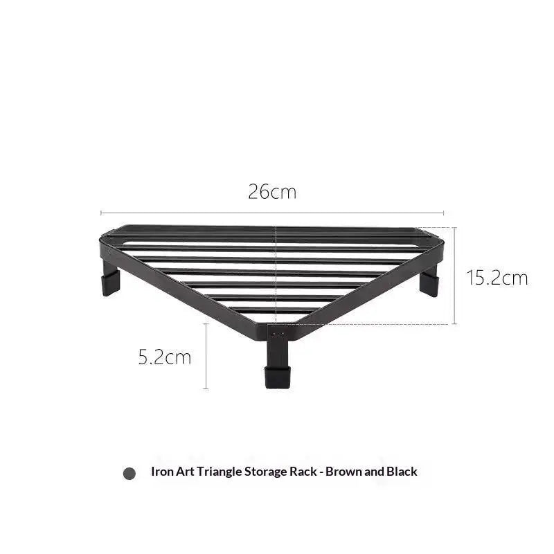 Pot Rack Desktop Insulation Anti Scald Storage Corner Shelf Household Qme B