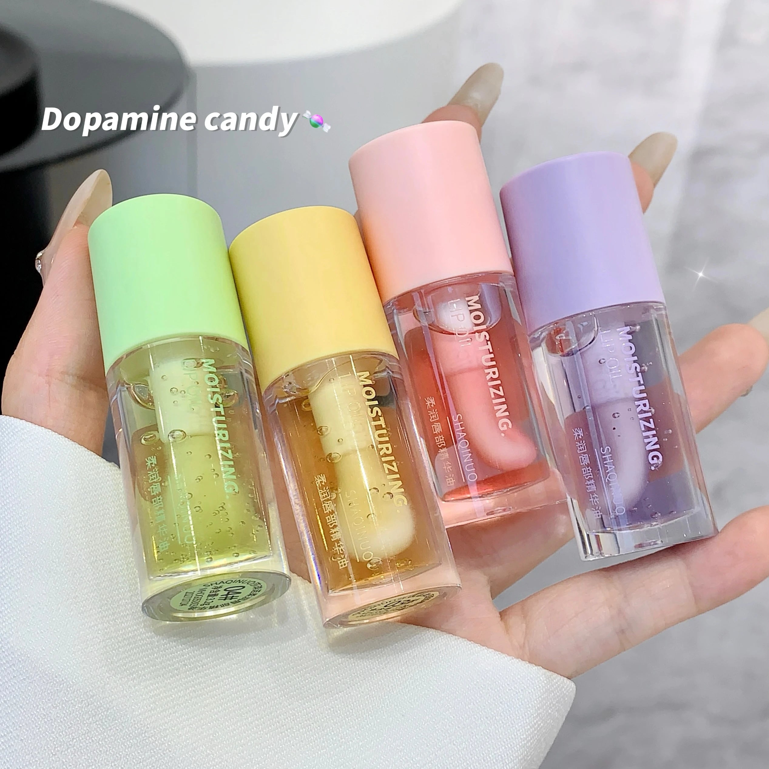 SHAQINUO Soft Lip Essence Oil Refreshing Moisturizing Non-sticky Base Qme