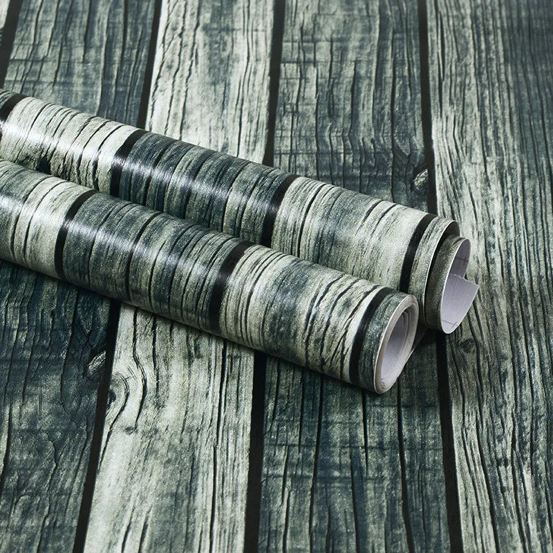 Furniture Renovation Stickers Self-adhesive Wood Grain Wallpaper