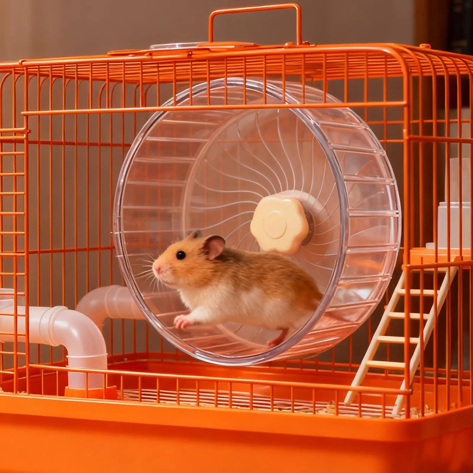 Silent Hamster Wheel Small Double-Bearing Quiet Spinner Gerbil Small Animals Running Wheel for Mice Dwarf Animals Pets Cage Qme