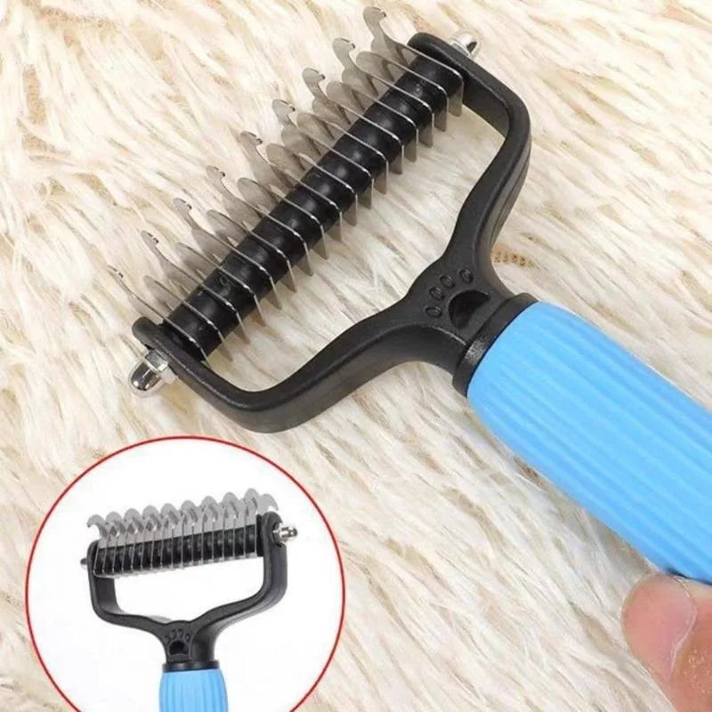 Professional Universal Double Sided Stainless Steel Pet Detangling Qme
