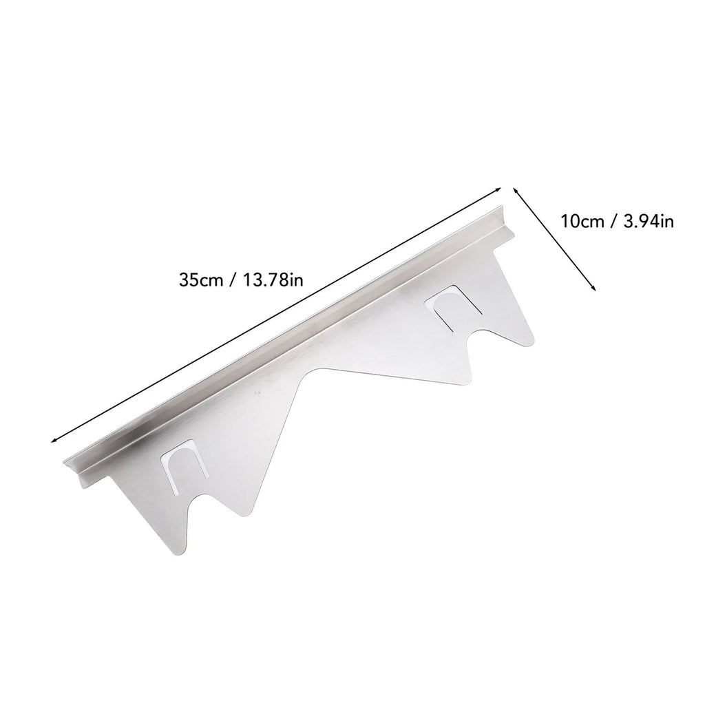4Pcs Stainless Steel Stove Gap Covers Heat Resistant Easy Clean Range Trim 13.78-27.56in Adjustable Silver for Kitchen Qme