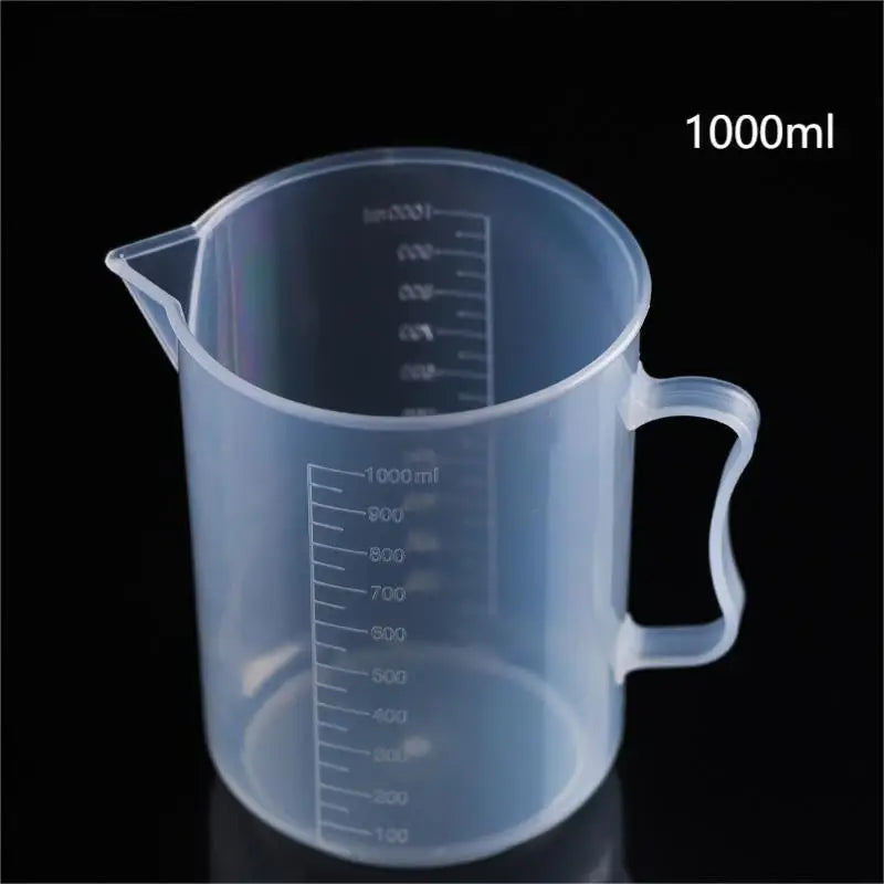 500–2000ml Graduated Plastic Beaker , Chemical-Resistant Measuring Cylinder for Science Lab, DIY Projects & Home Experiments Qme A2