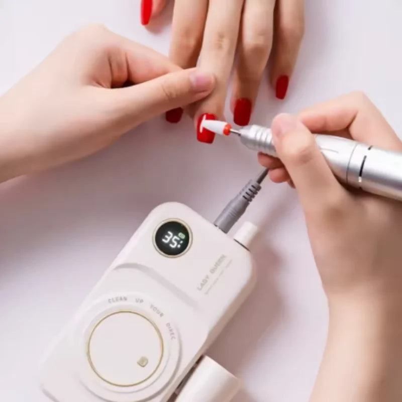 35000RPM Portable Low Noise Electric Handle Nail Remover Dead Skin Removal Nail Polish Grinding Machine for Nail Salons Qme