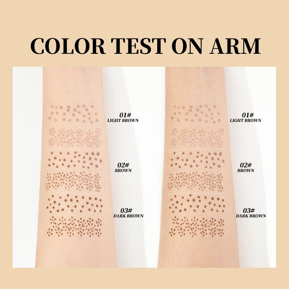 QIBEST Double-end Freckles Stamp Pen Makeup 2-IN-1 Freckle Seal Waterproof Face Concealer Contour Natural Freckle Pencil Qme