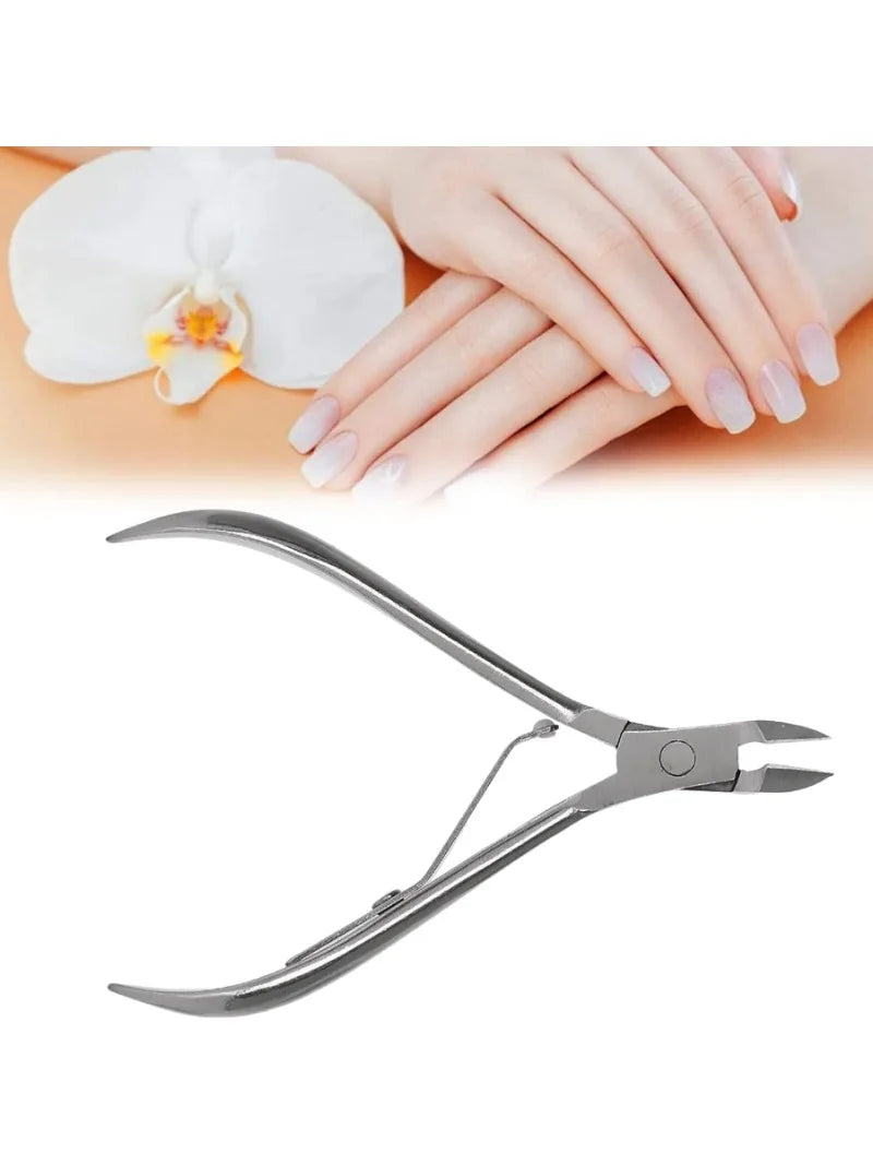 Cuticle Nippers Stainless Steel Nail Dead Skin Clipper Portable Toe Qme 1 PCS