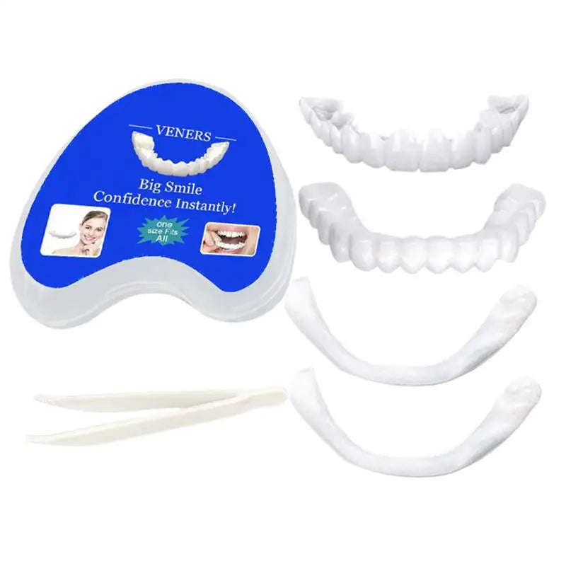 Denture Fake Teeth Temporary Veneers Upper Braces Lower Tweezers Qme