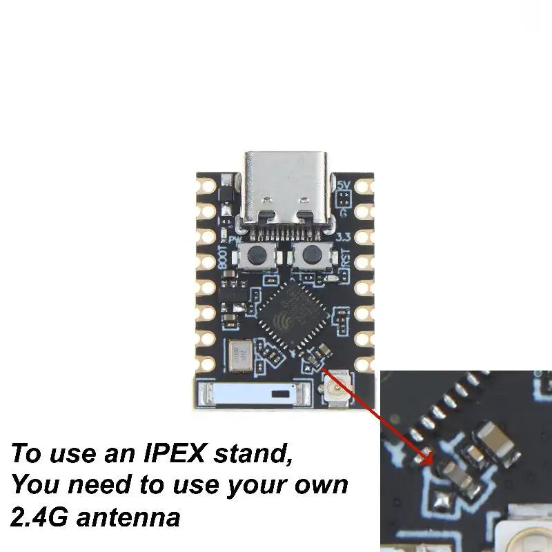 ESP32 C3 Mini Development Board Wifi Bluetooth C DIY Iot Projects Qme IPEX
