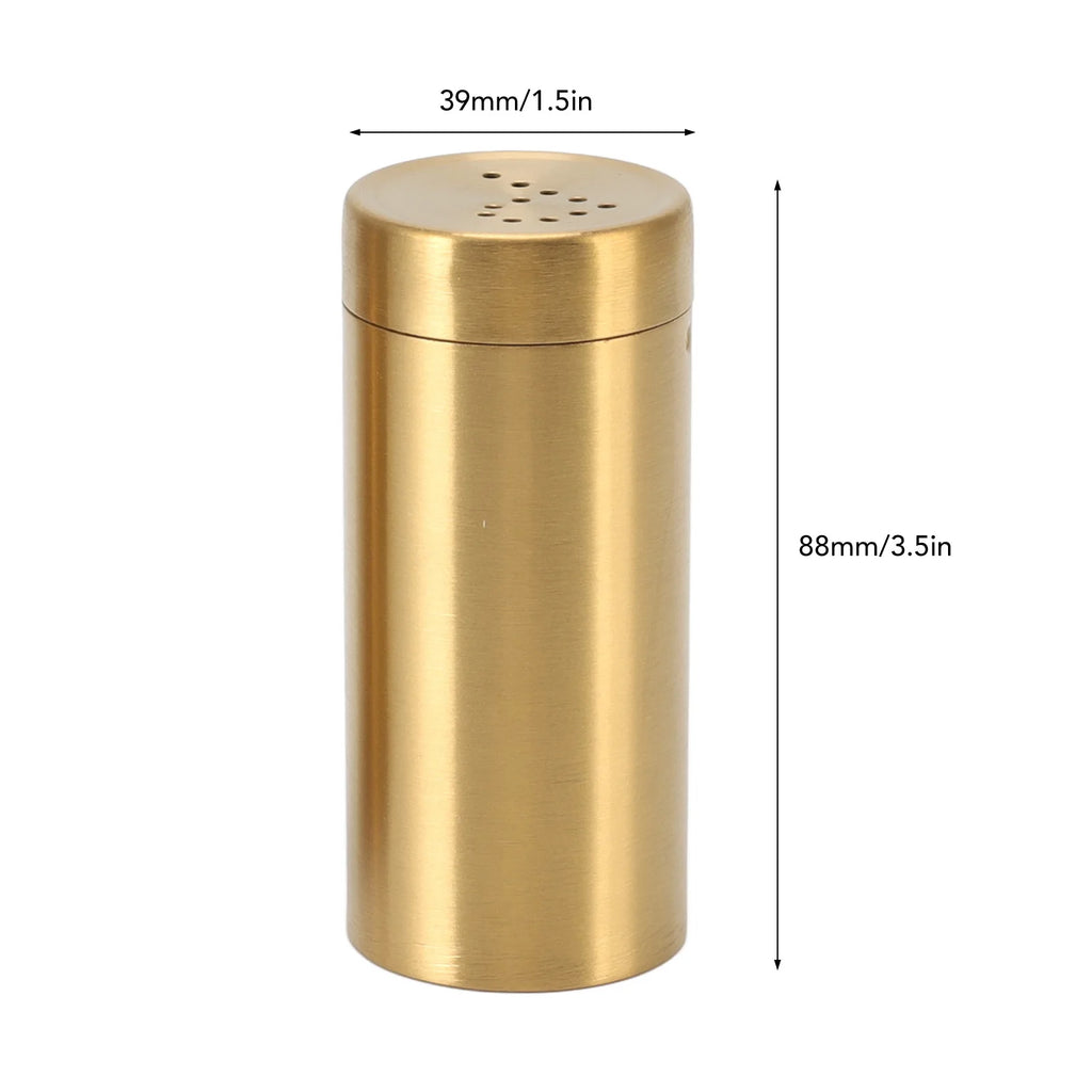 2Pcs Seasoning Shaker Stainless Steel Stain Resistant Spice Bottle Easy To Clean Rustproof for Cooking Enthusiasts for Home Qme