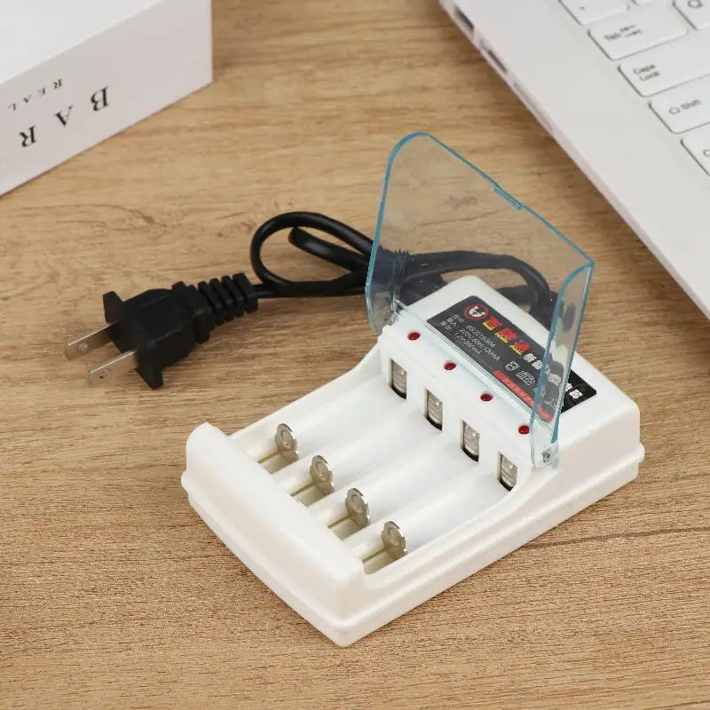 4 Slot AA AAA 1 2V Battery Charger Independent Charging EU US Plug Qme