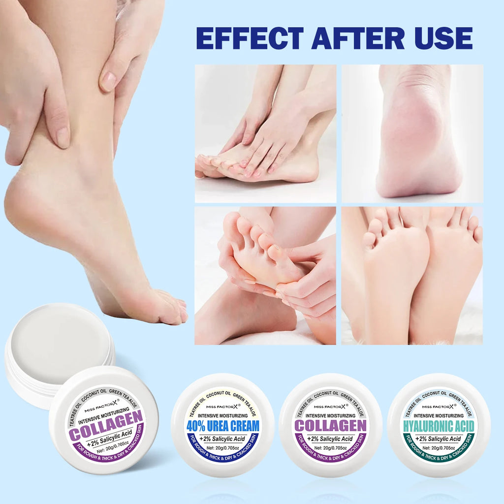3PCS/Box Urea Foot Cream Moisturizer, with Salicylic Acid, for Dry and Cracked Feet - Hand and Foot Care for and Women Qme