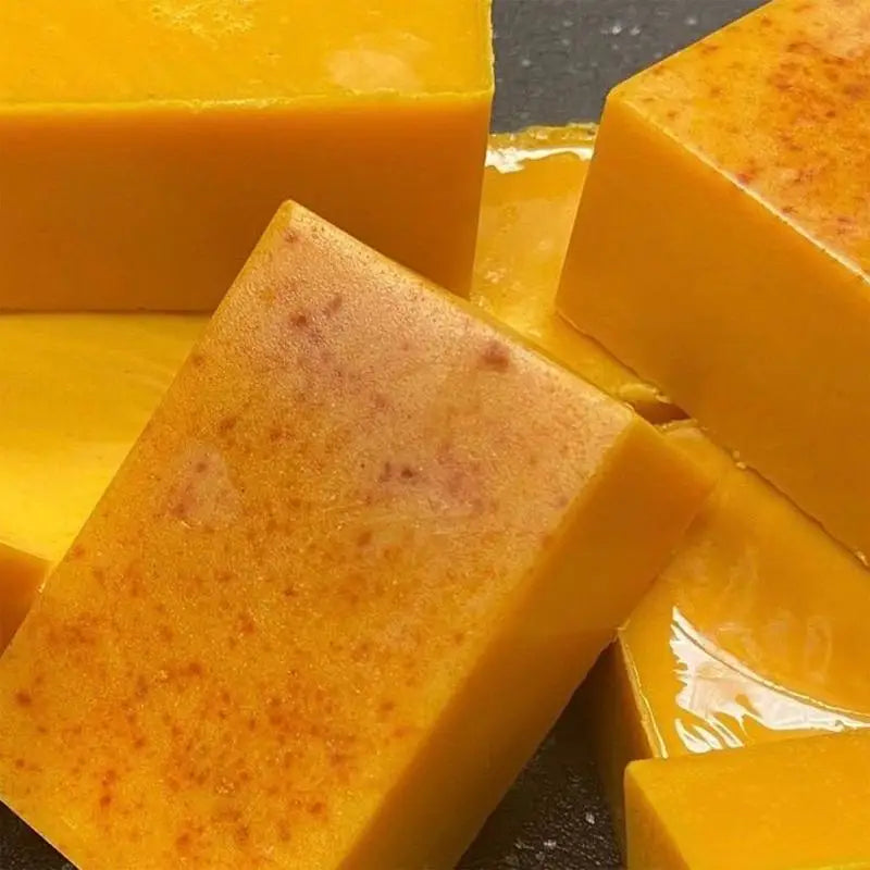 Body Soap Bar Brightening Lemon Turmeric Cleaning Lightening Dark Qme