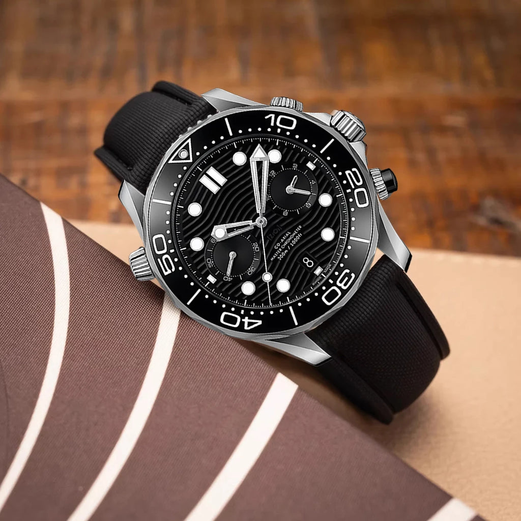 Fluoro Rubber Strap for Omega Seamaster 20mm 21mm 22mm FKM Quick Release Universal Watch Band Accessories for Rolex for Tudor Qme