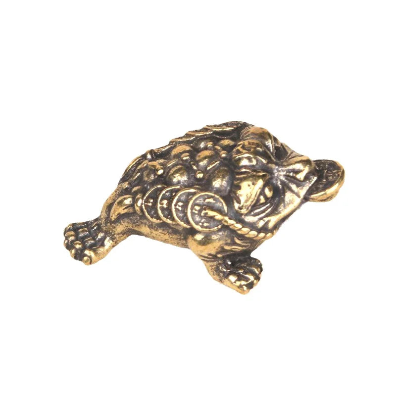 Figurine Collection Solid Mini Toad Statue Desk Decoration Antique Qme