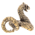 Brass Snake Statue Black Serpent Retro Desktop Ornament Home Office Decor 2025 Year of The Snake Qme Default Title