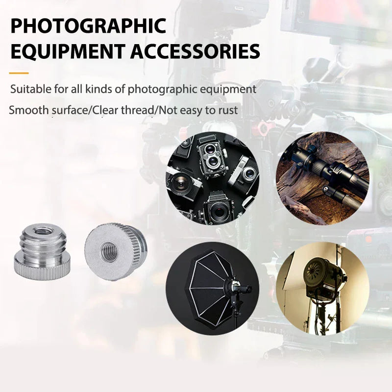 1 4 3 8 5 Female Male Threaded Screw Mount Adapter Laser Level Tripod Qme