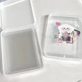 Desk Organizer Box Classification Stationery INS Transparent Plastic Qme Transparent