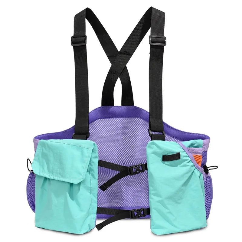 Summer Dopeamine Tactical Vest Bag Women Lightweight Multi-pocket Qme Mint