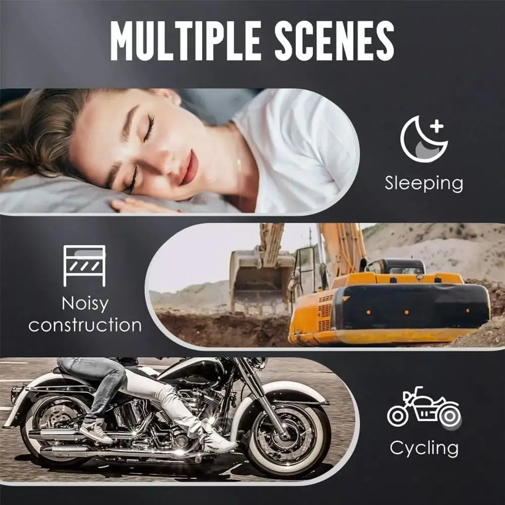 Ear Plugs Sleeping 25dB Noise Reduction Reusable Soft Silicone Qme