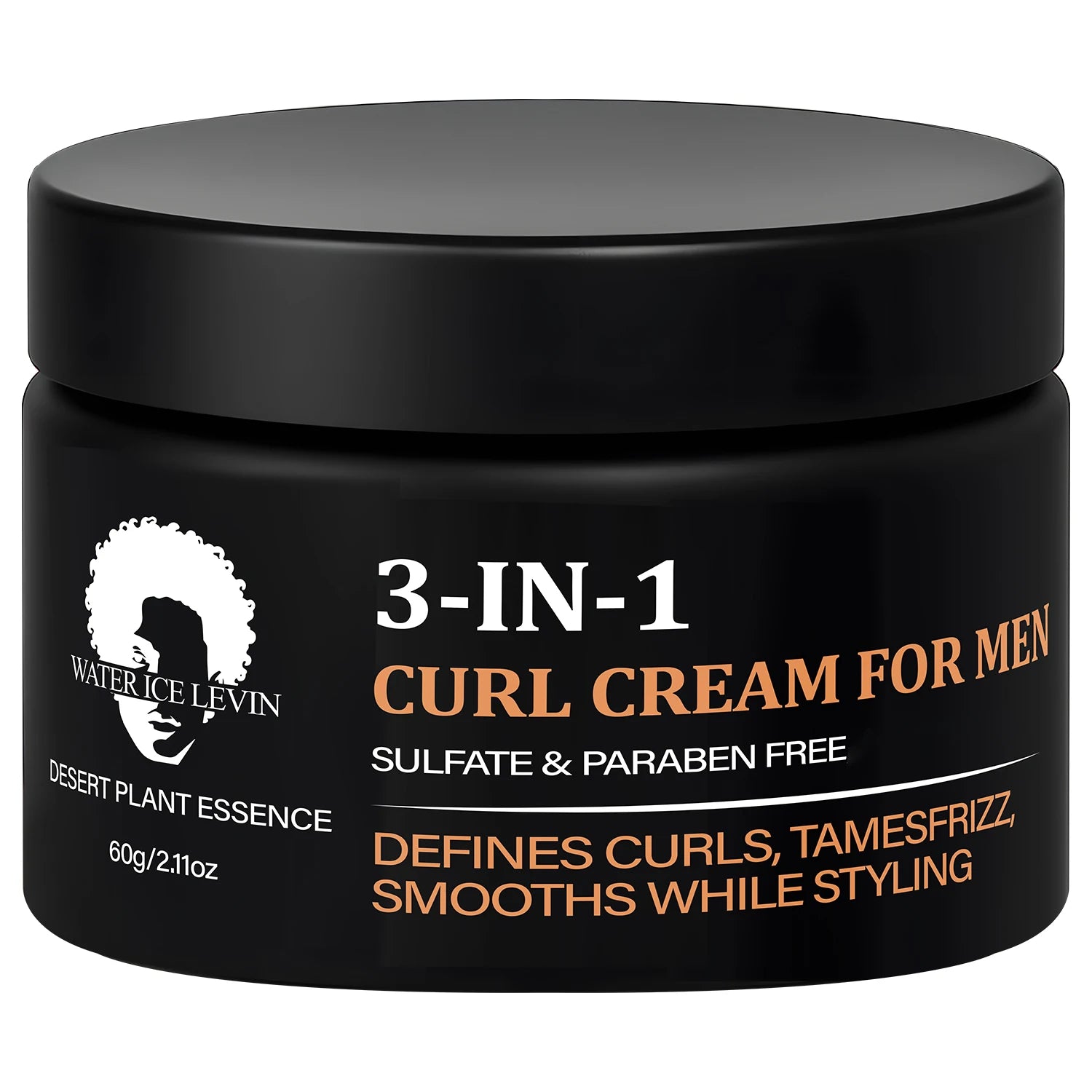 3-in-1 Curl Cream for Men, Sulfate & Paraben Free, Defines Curls & Tames Frizz, Smooth Styling Cream. Qme Nourishing