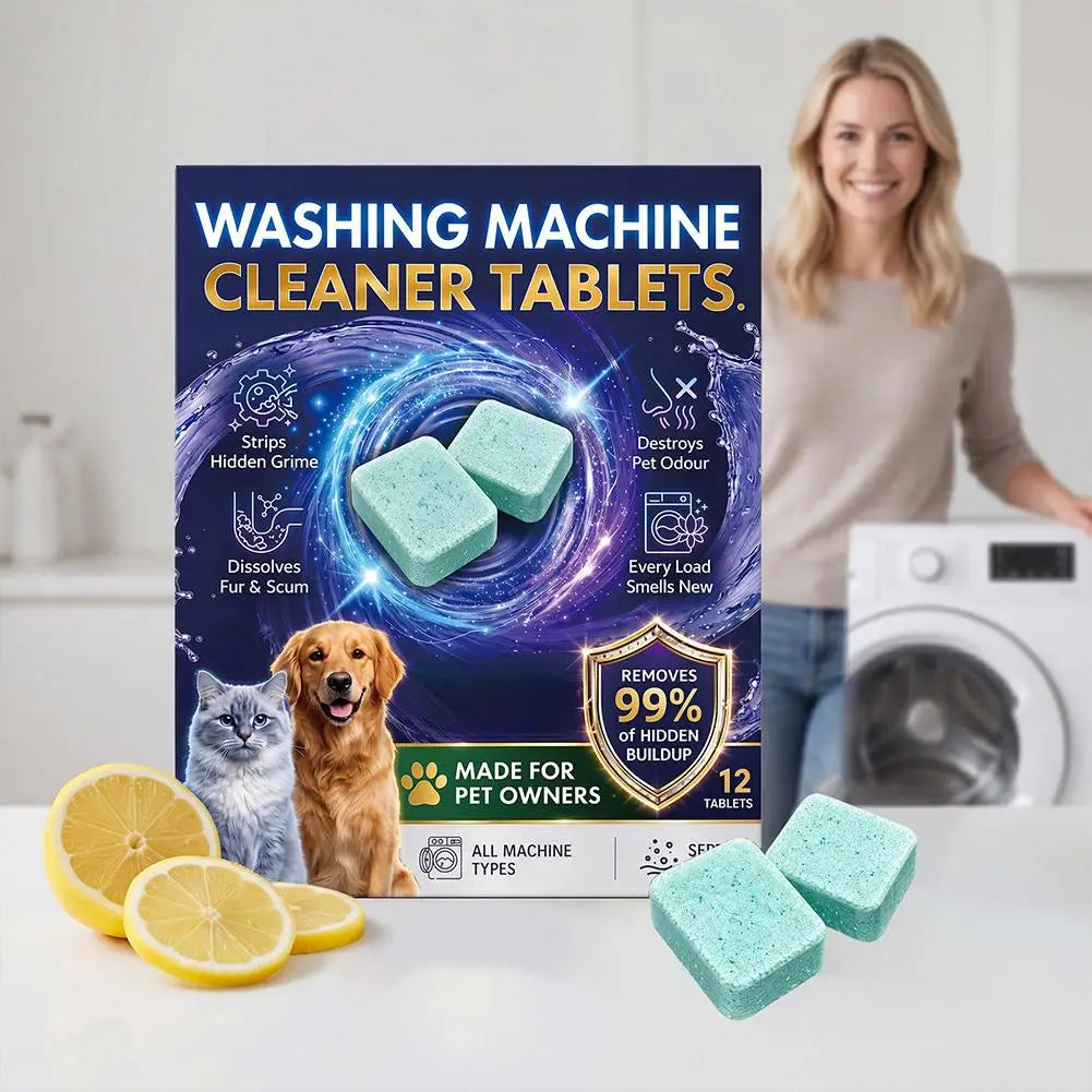 Washing Machine Cleaner Tablets Pet Owners Remove Stubborn Eliminates Qme