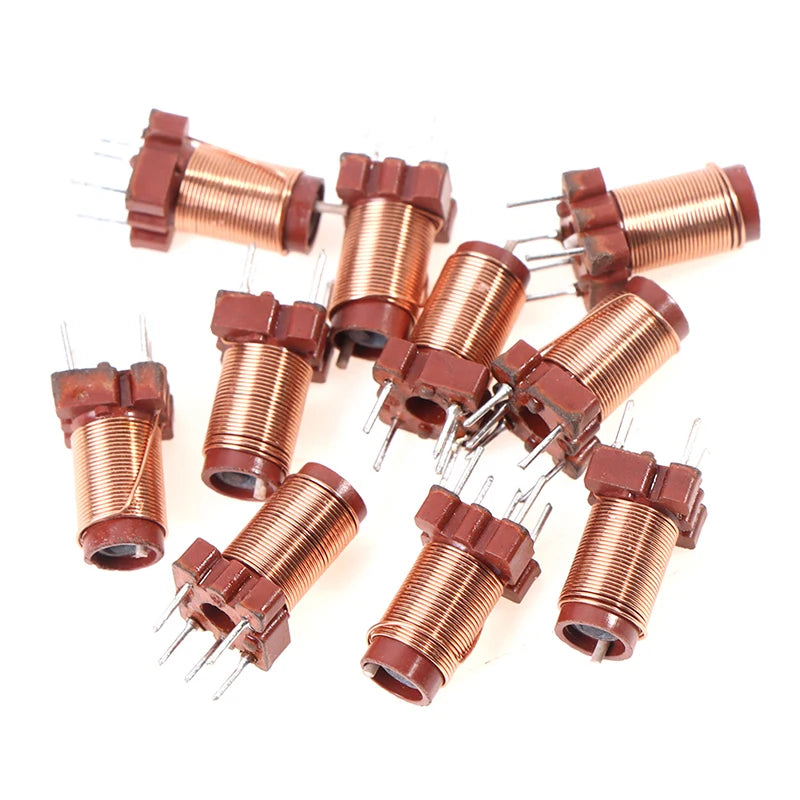 10pcs 26T 2.1uh-6.3uH Adjustable High-Frequency Ferrite Core Inductor Qme