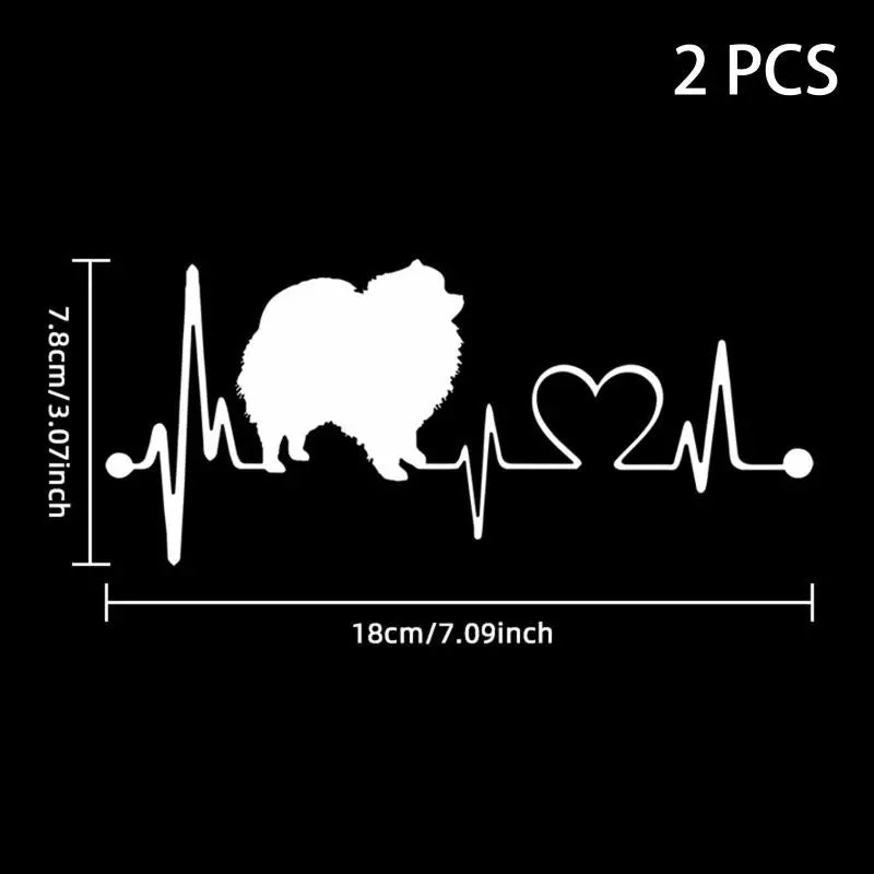Car Sticker Pet Cat Heartbeat Lifeline Creative Truck Automobiles Qme A20
