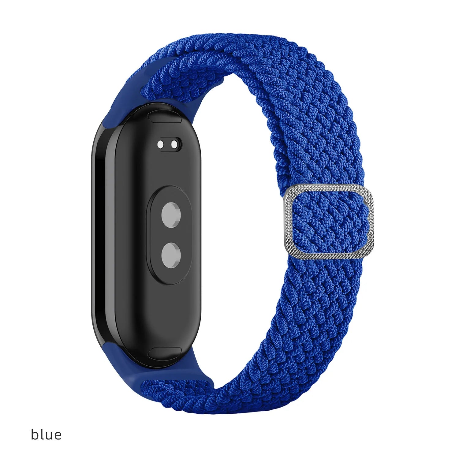 Elastic Nylon Adjustable Watchband for Xiaomi Mi Band 8 / NFC Replacement Bracelet Men Women Sport Strap Qme Blue