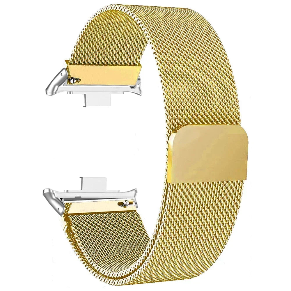 Milanese Loop Band For Redmi watch 5/4 Smartwatch Bracelet For Mi band 8pro/9 pro Wristband Replacement Metal Strap Accessories Qme Gold Redmi 4