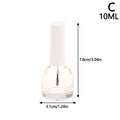 Transparent Empty Lid Brush Cosmetic Containers 10 Glass Nail Polish Qme C