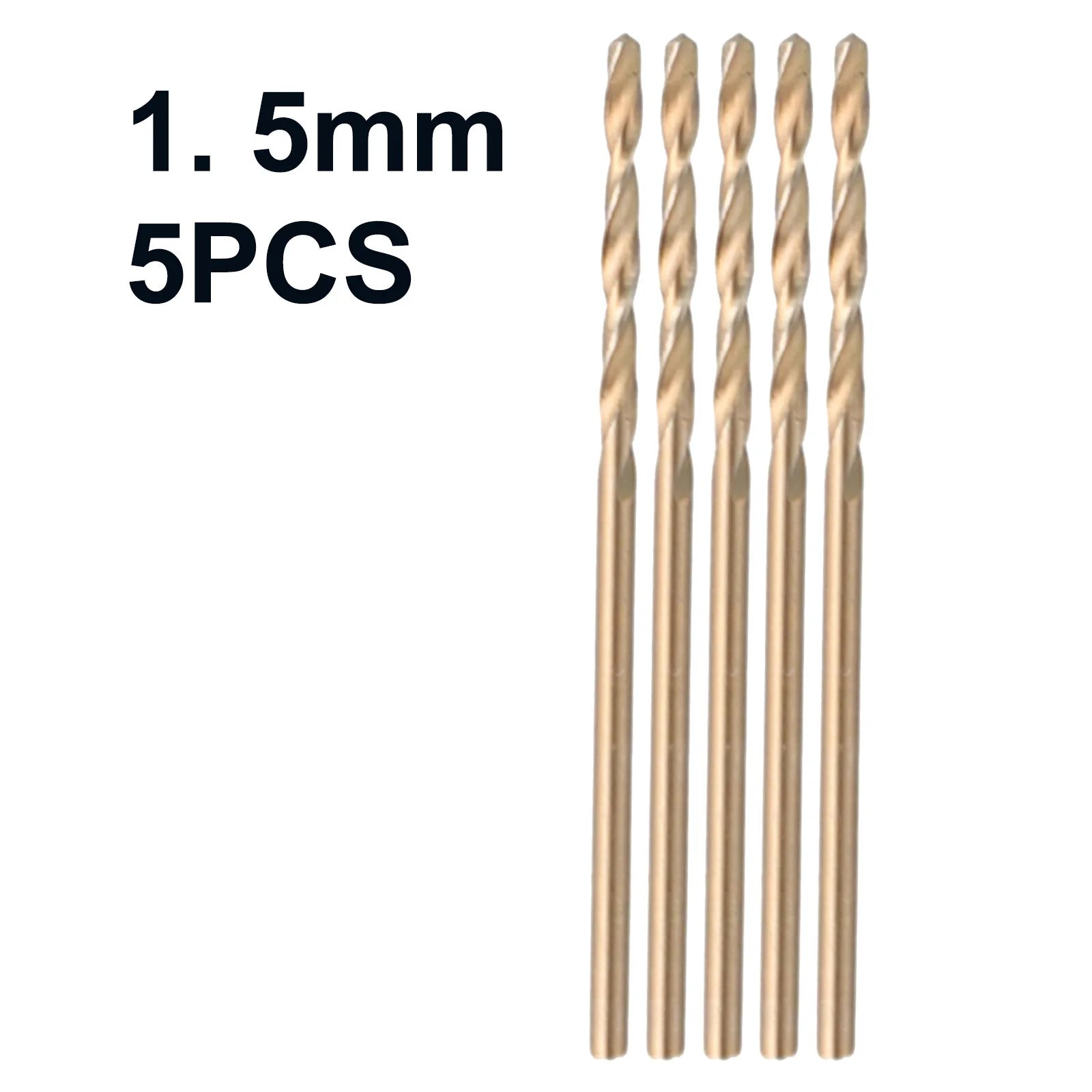 5pcs M35 Cobalt Drill Bit Set 1mm 1.5mm 2mm 2.5mm 3mm 3.5mm 4mm Drill Bits For Stainless Steel Hard Metal Wood Hole Cutter Qme