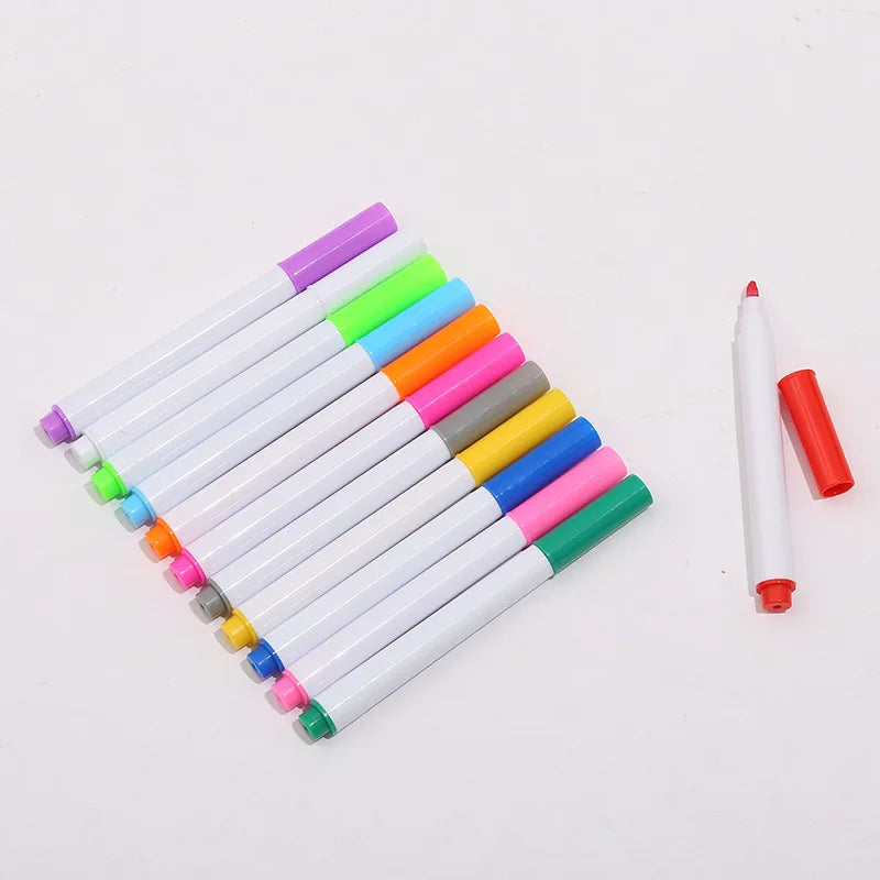 3-25Pcs/Set White/Colors Liquid Chalk Erasable Pen Marker For Glass Windows Electronic Blackboard Chalkboard Whiteboard Marker Qme