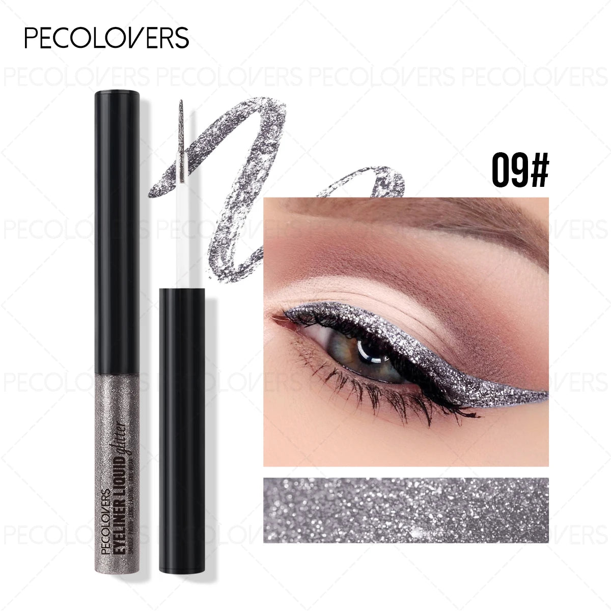 Dip-on Eyeliner Fine Shimmer Multi-color Options Suitable Various Qme 09