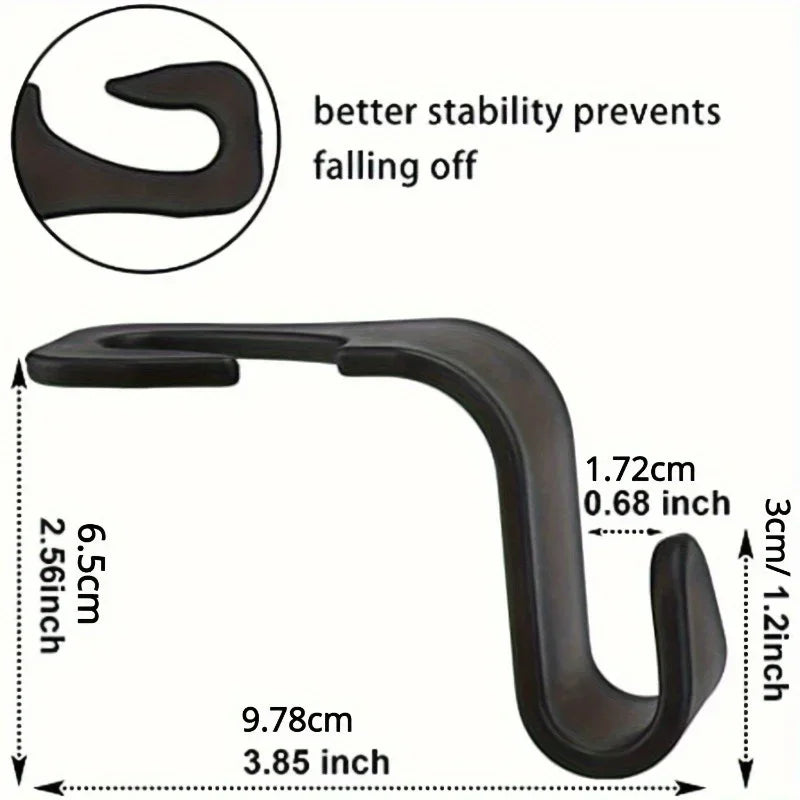 Car headrest hook, auxiliary hook, car seat headrest hook, hook storage bag universal handbag coat suitable for universal car Qme