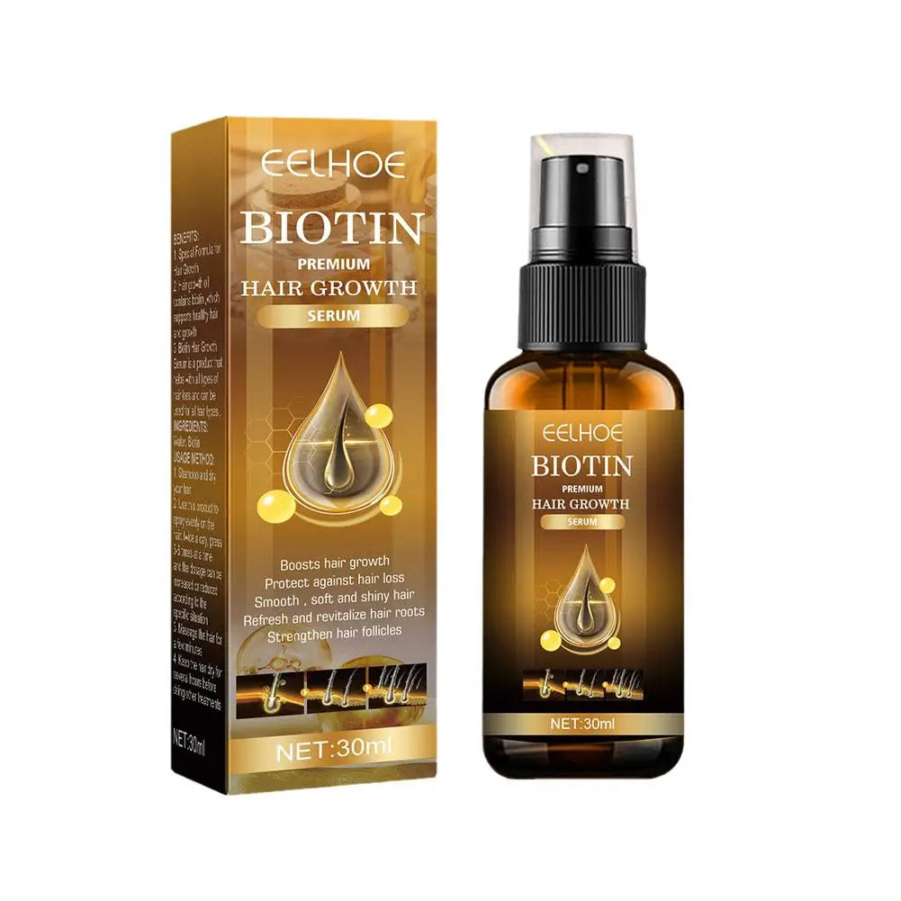 30 Biotin Hair Serum Rosemary Ginger Growth Oil Men Women Help Grow Qme A