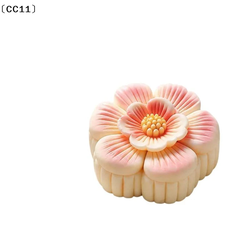 3D Flower Shape Silicone Molds Ice Pastry Baking Tool Jelly Candy Qme