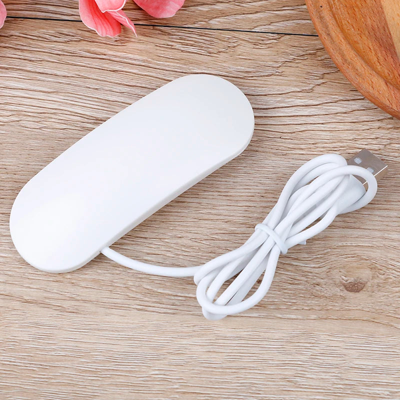 6W White UV Lamp Nail Dryer Mini LED Lamps USB Charging Cable Gel Qme