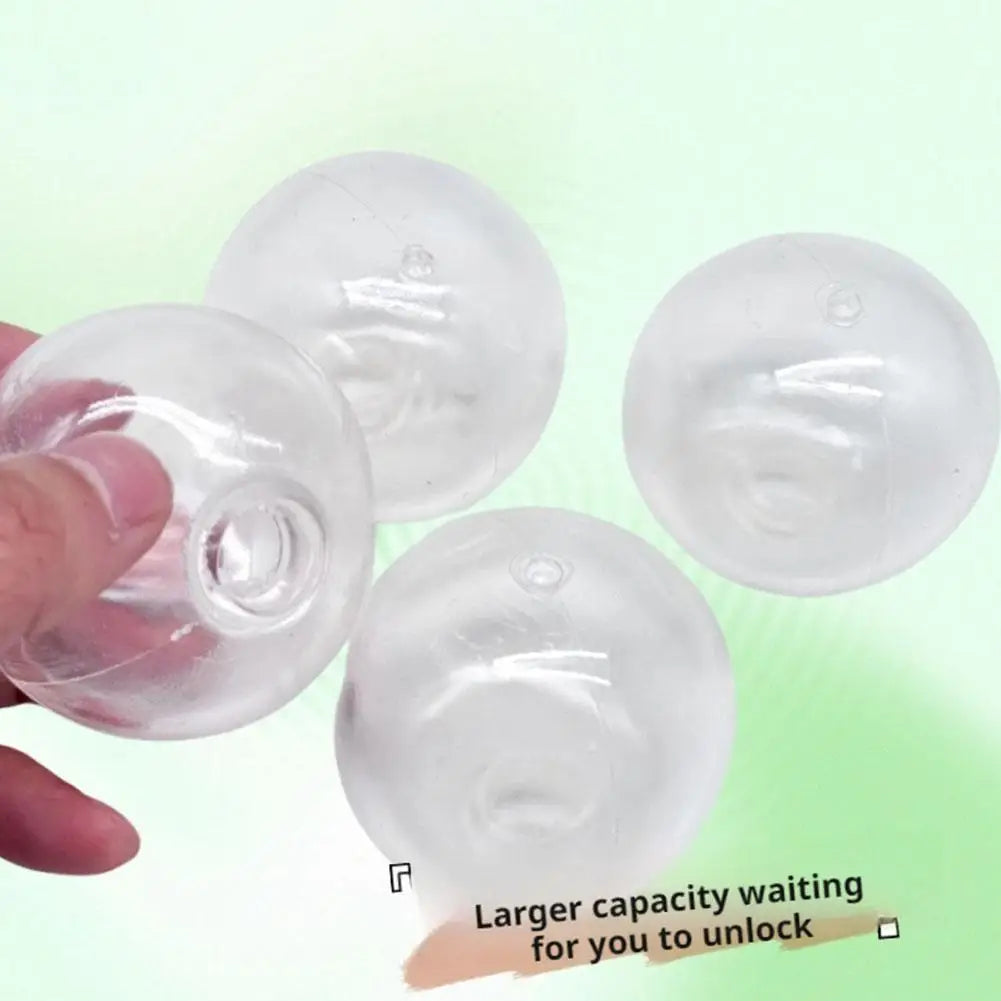 DIY Empty Ball Shell for Handmade Squishy Toy Clear Soft Rubber Skin for Maltose Squeeze Ball Creative Stress Relief Toy Qme