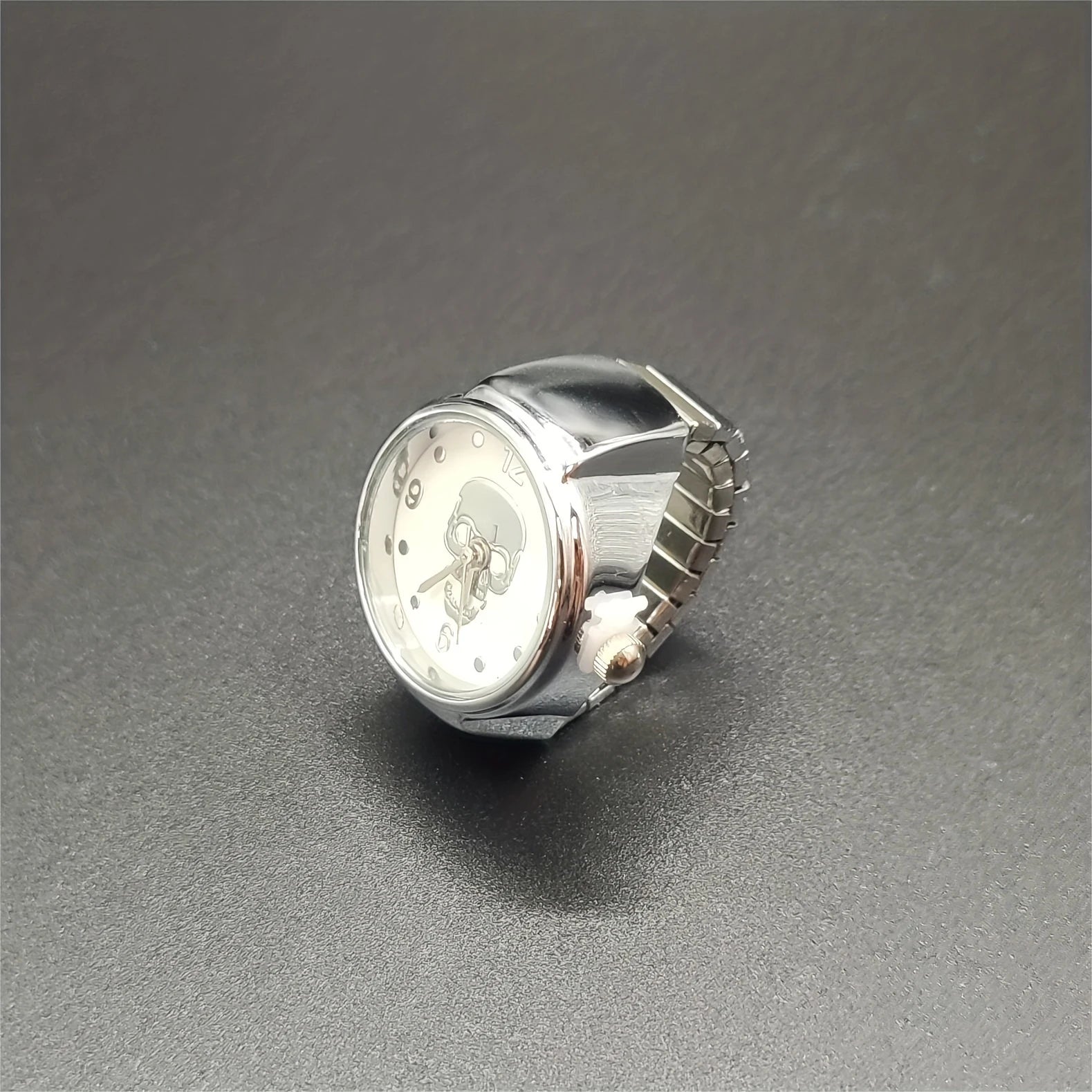 Halloween, Christmas Eve, Skull Ring Watch, Crowd Watch, Ring Watch, Antique Mini Finger Watch, Roman Digital Watch Qme